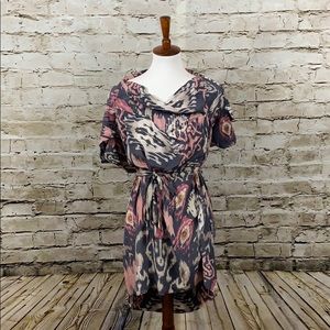 || All Saints || Beige Silk Audrina Dress UK6/US2